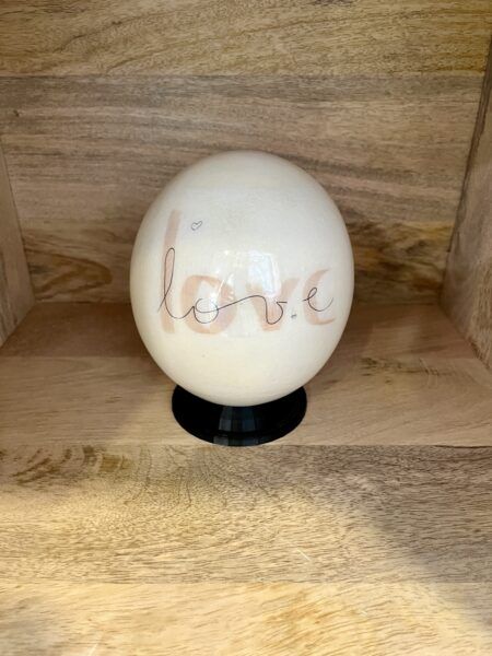 Oeuf autruche Love
