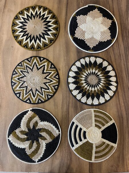 Assiettes murales en sisal