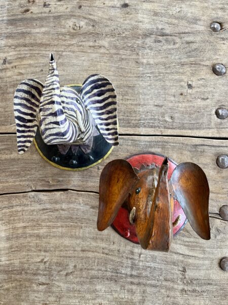 Porte manteau métal tête d'animal S