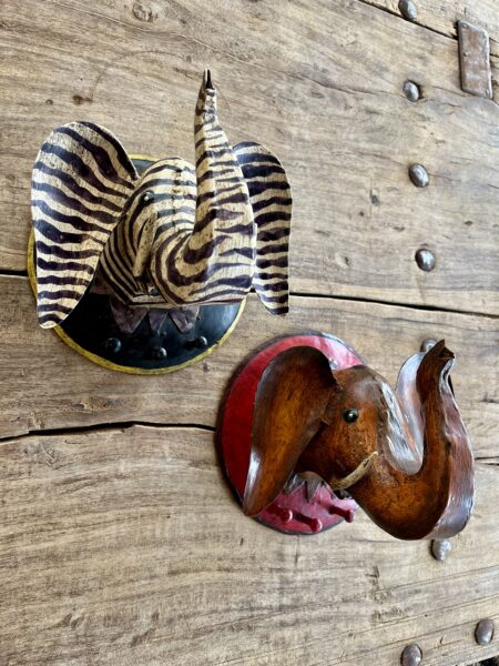 Porte manteau métal tête d'animal S
