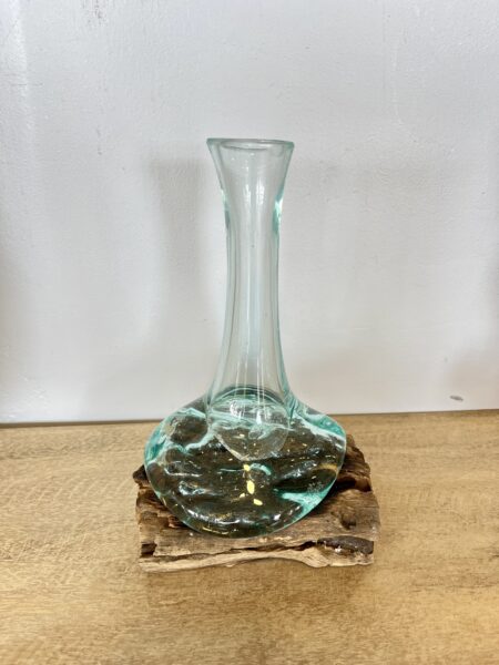 Vase soliflore en verre soufflé
