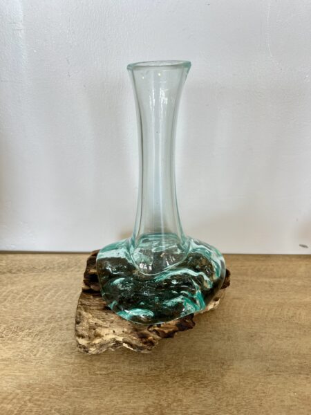 Vase soliflore en verre soufflé