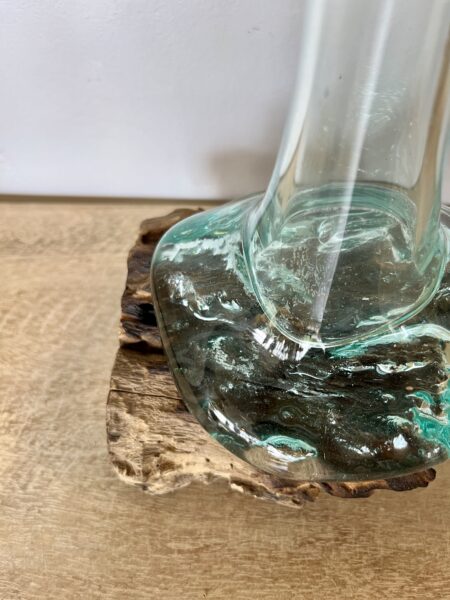 Vase soliflore en verre soufflé