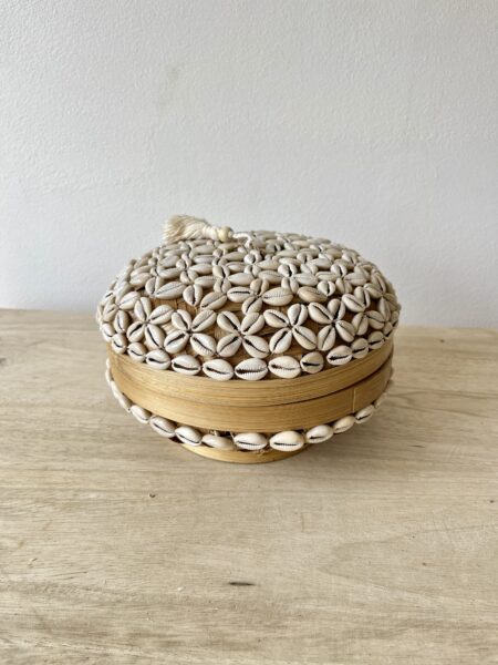 Boite ronde coquillages