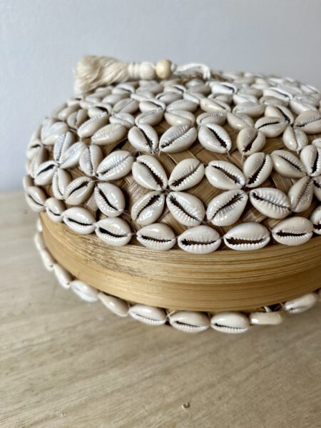 Boite ronde coquillages