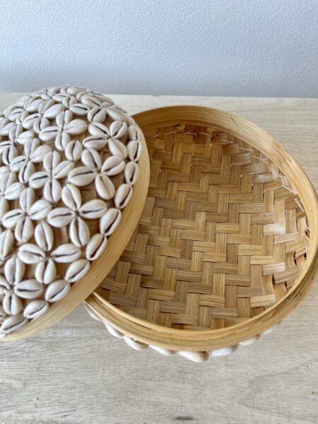Boite ronde coquillages