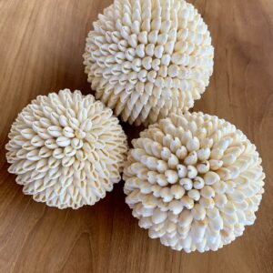 Boule en coquillages cauris de Bali