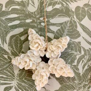 Etoile coquillages double face Bali