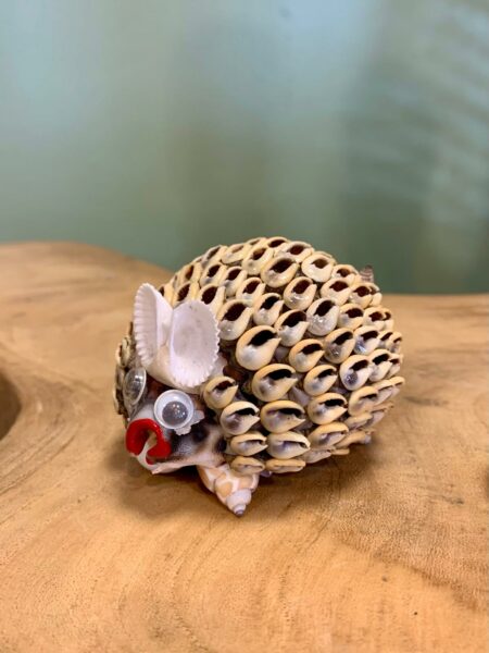 Hérisson en coquillages de Bali
