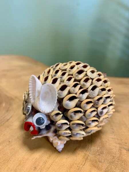 Hérisson en coquillages de Bali