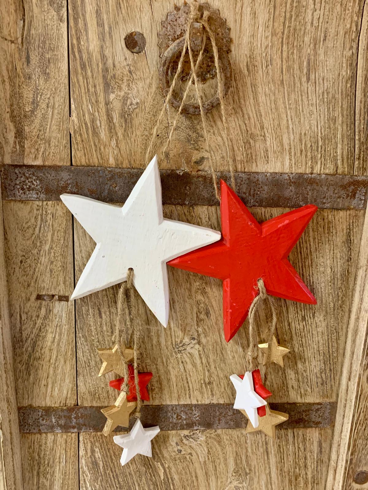 Etoiles de Noël à suspendre