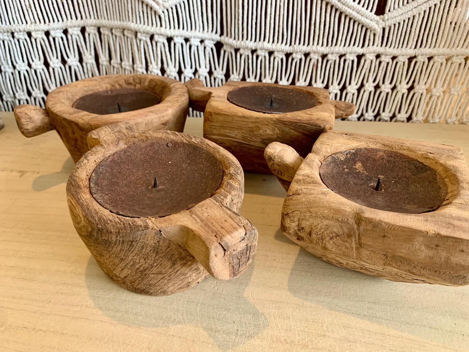 PORTE BOUGIE AVEC POIGNETS